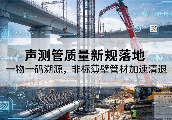 永仁声测管质量新规落地，一物一码溯源，非标薄壁管材加速清退